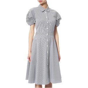 DKNY Dresses - NWT Donna Karan Striped Balloon Sleeve Shirt Dress DKNY Dresses - NWT Donna Karan Striped Balloon Sleeve Shirt Dress